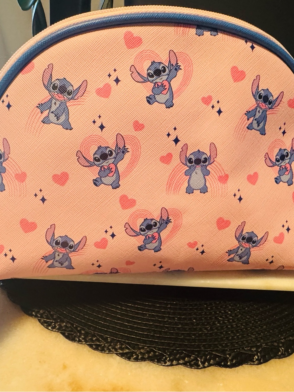 Disney Pink & Blue Stitch makeup bag